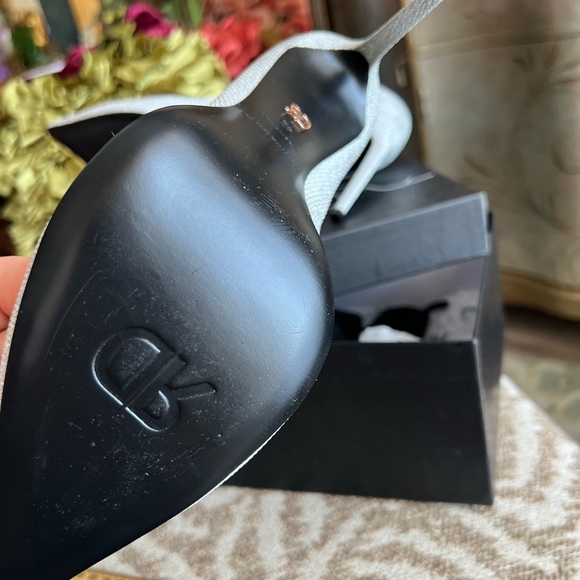 RUTHIE DAVIS Gorgeous silver stilettos heels sparkly heels classic formal pumps - Picture 6 of 13